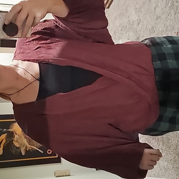 STUNNING BALLOON SLEEVE KNOT FRONT LONG SLEEVE BLOUSE - Picture 1 of 10